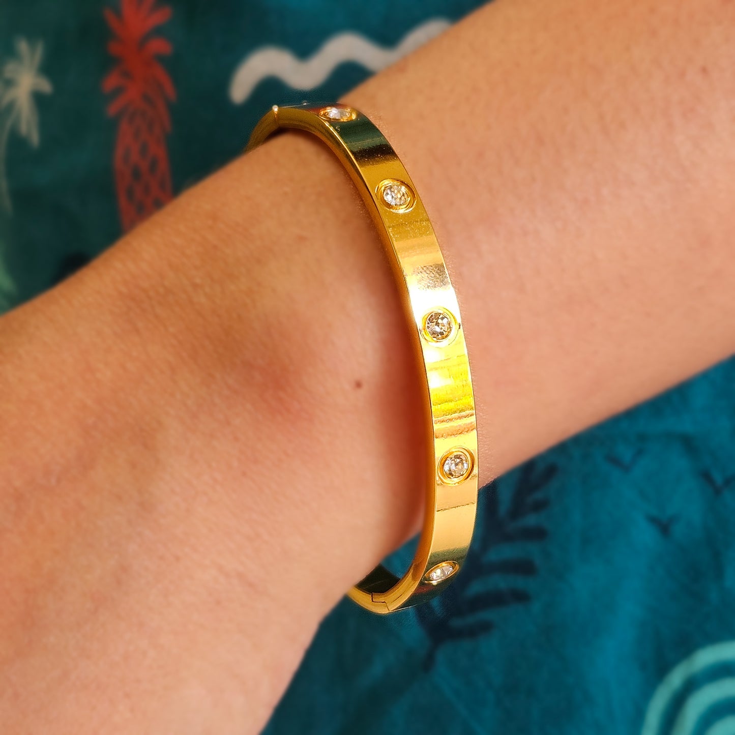 Stainless steel anti-tarnish bracelet / kada