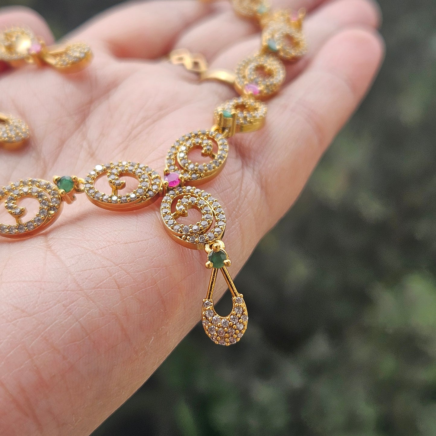 Necklace set AD stone