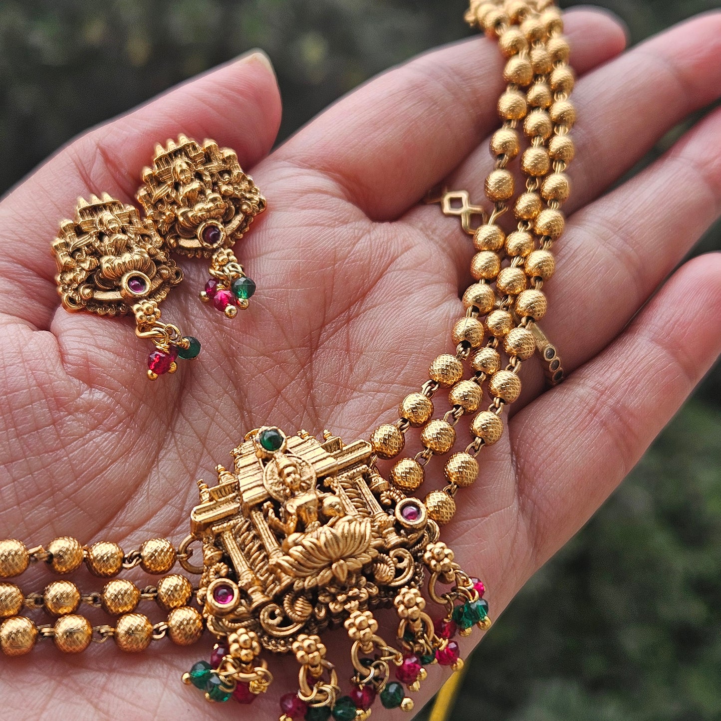 Choker Antique Lakshmi 3 layer