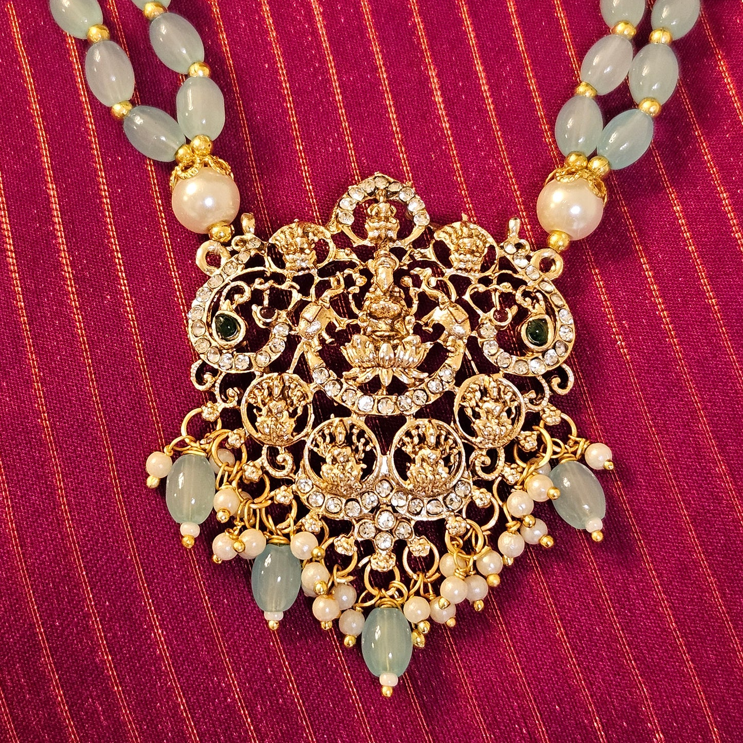 Ashtalakshmi haram - turquoise