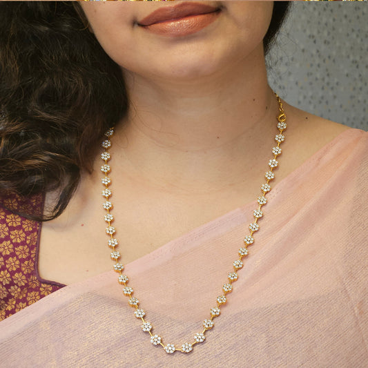 AD necklace set long - Non idol(with fish hook back chain)