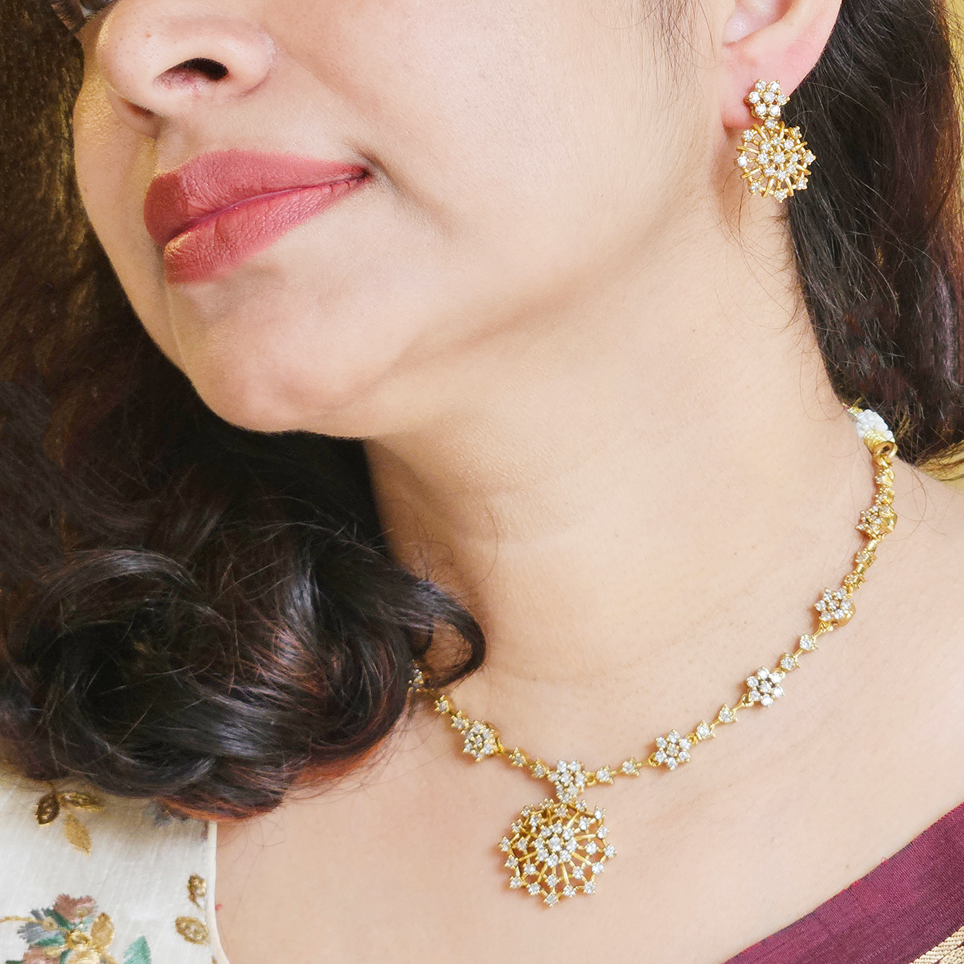 AD stone necklace
