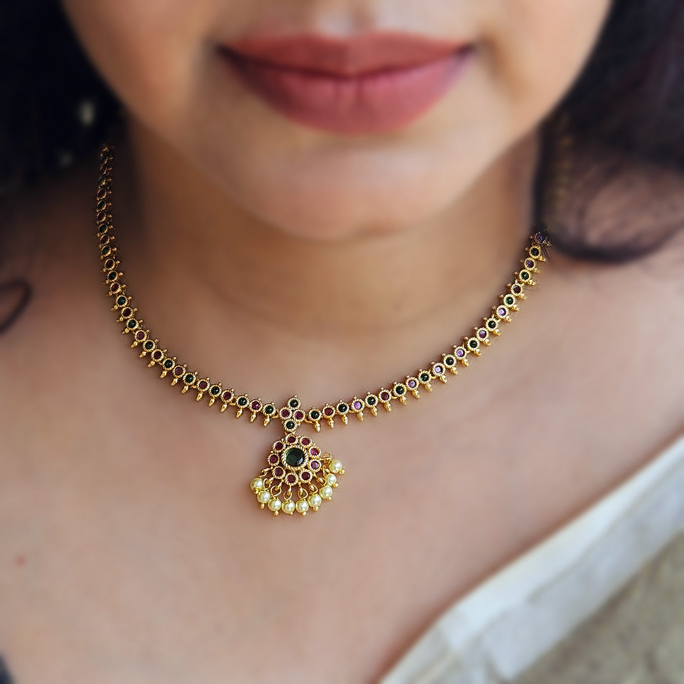 Traditional attigai with earrings