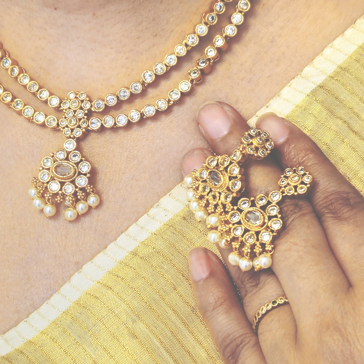 1 Attige double layer white- Onam