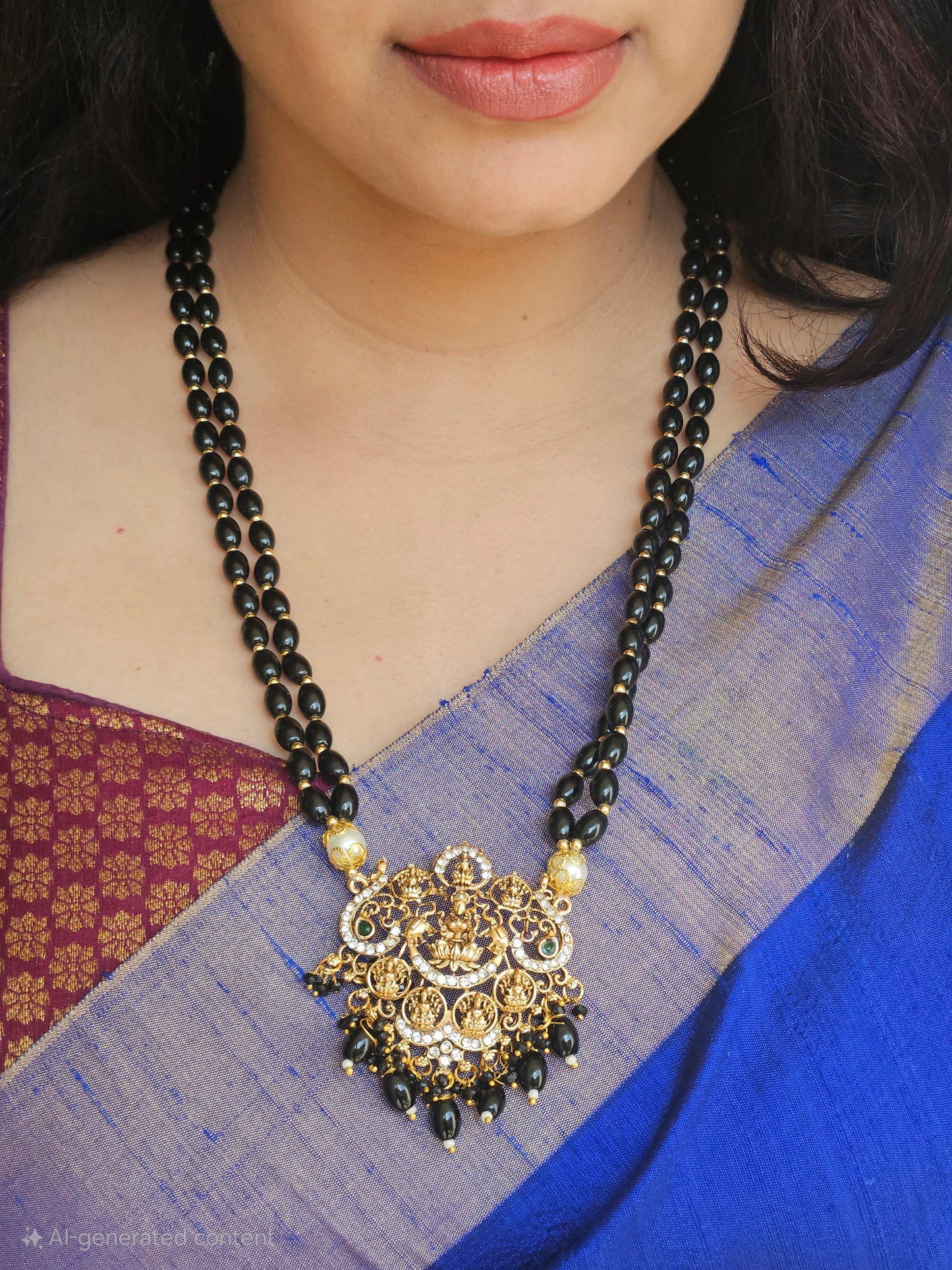 Necklace - Ashta Lakshmi pendant