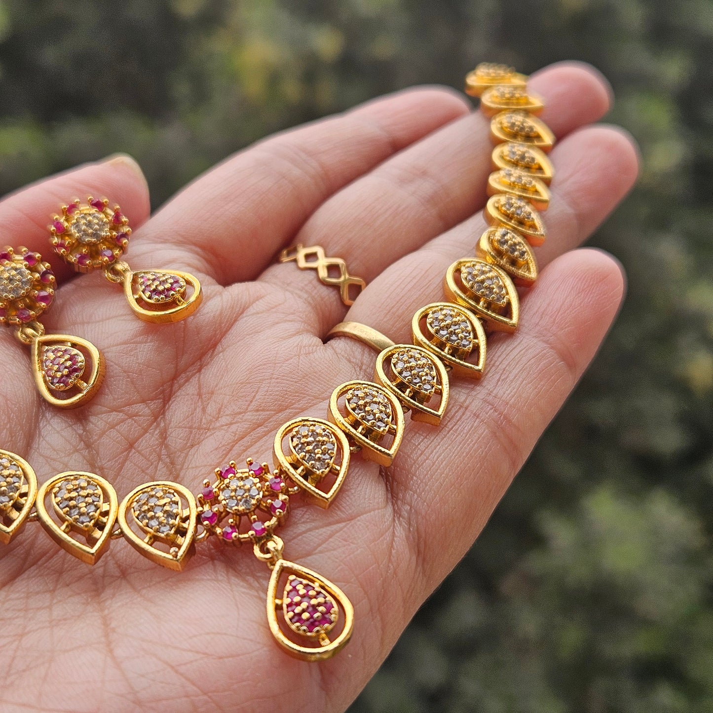 Necklace set AD stone