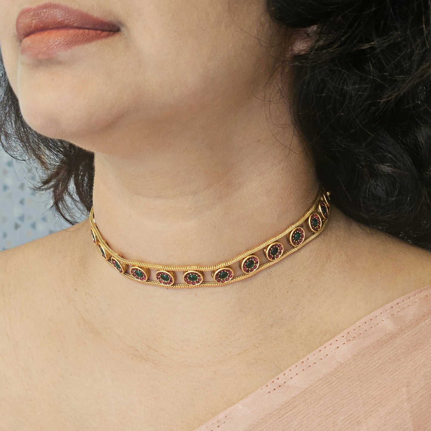 Choker Ruby and Green