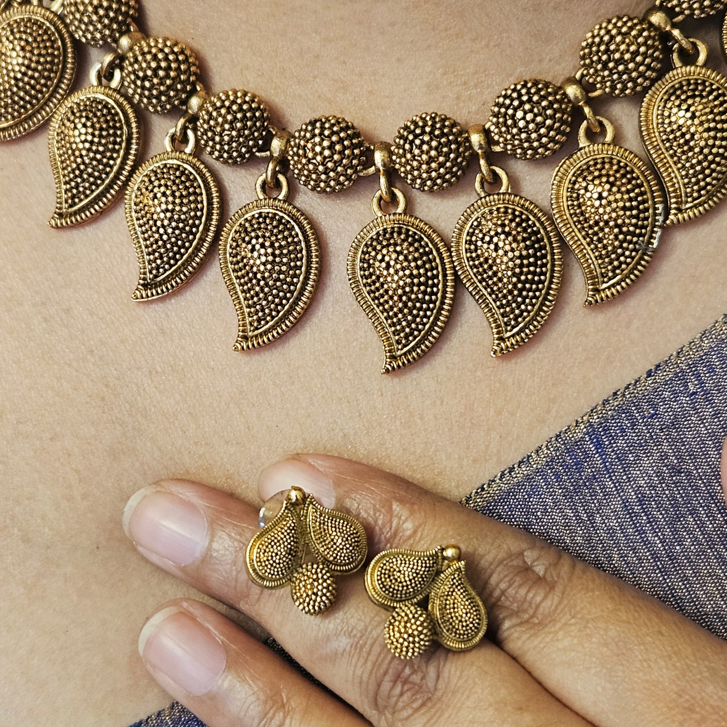 Necklace set Mango - Antique finish