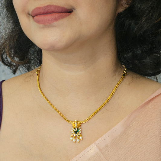 Attige Vinayaka with fish hook back chain