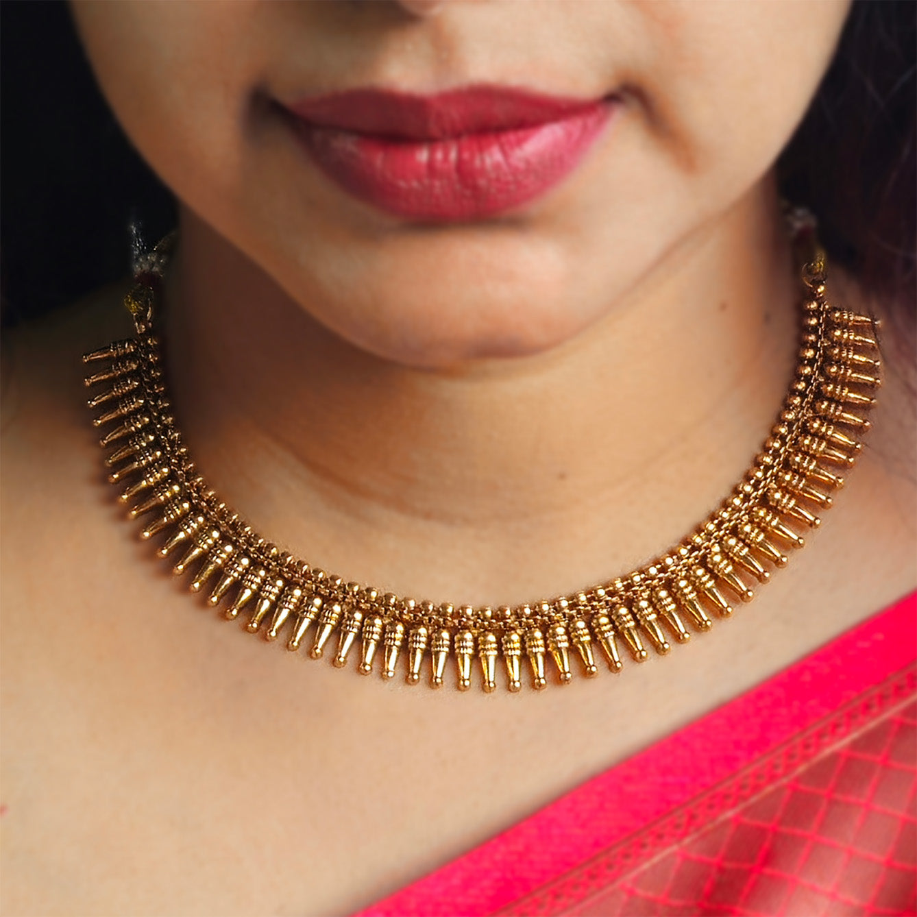 Necklace - traditional - mulla mottu - with earrings