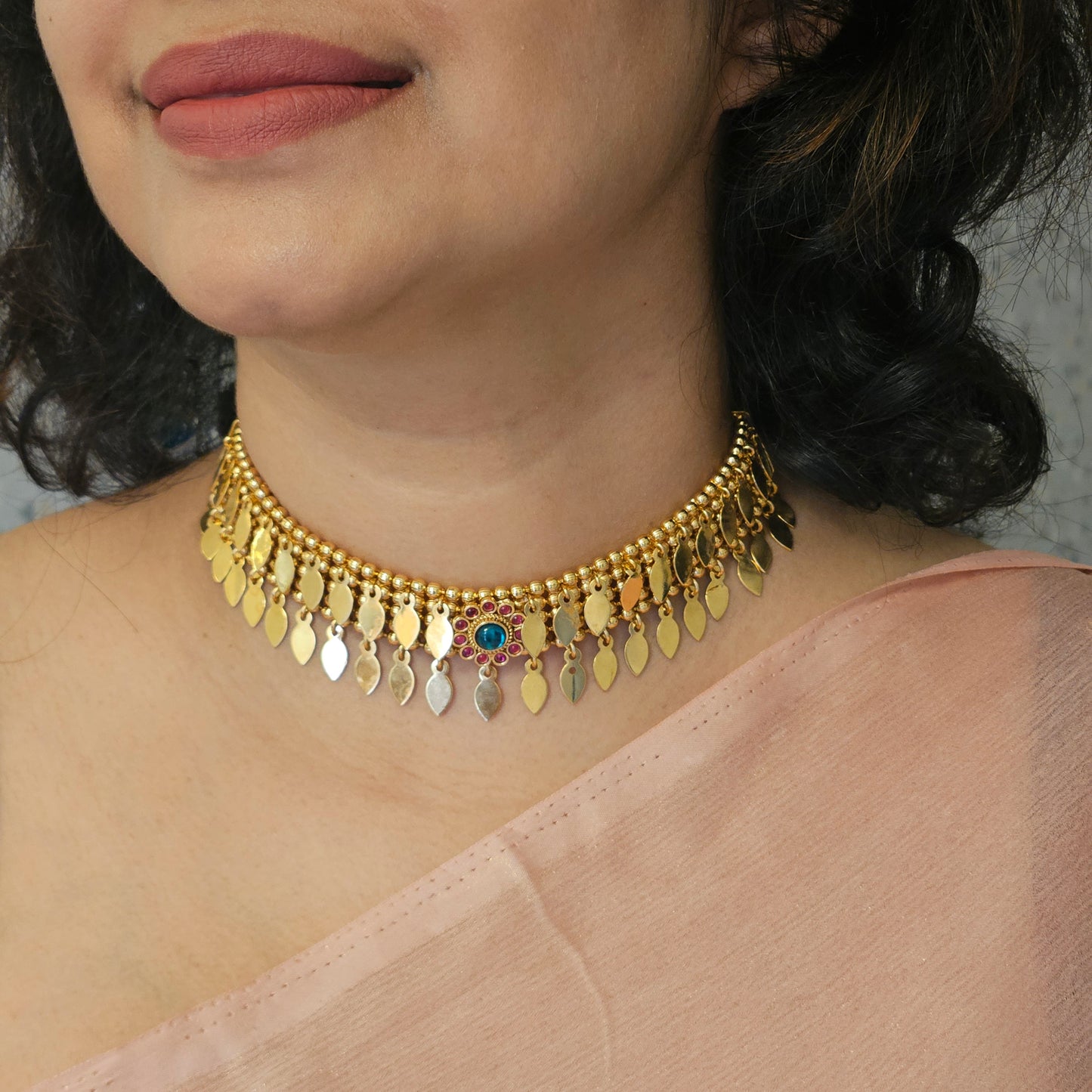 Choker Elakkathali Gold finish