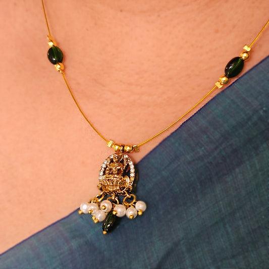 Invisible necklace purple