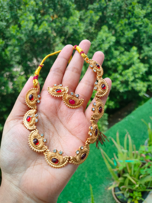 Necklace with earrings