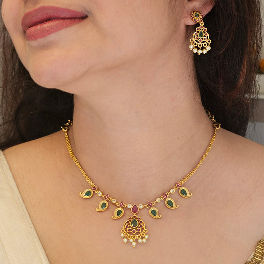 Traditional palakka necklace