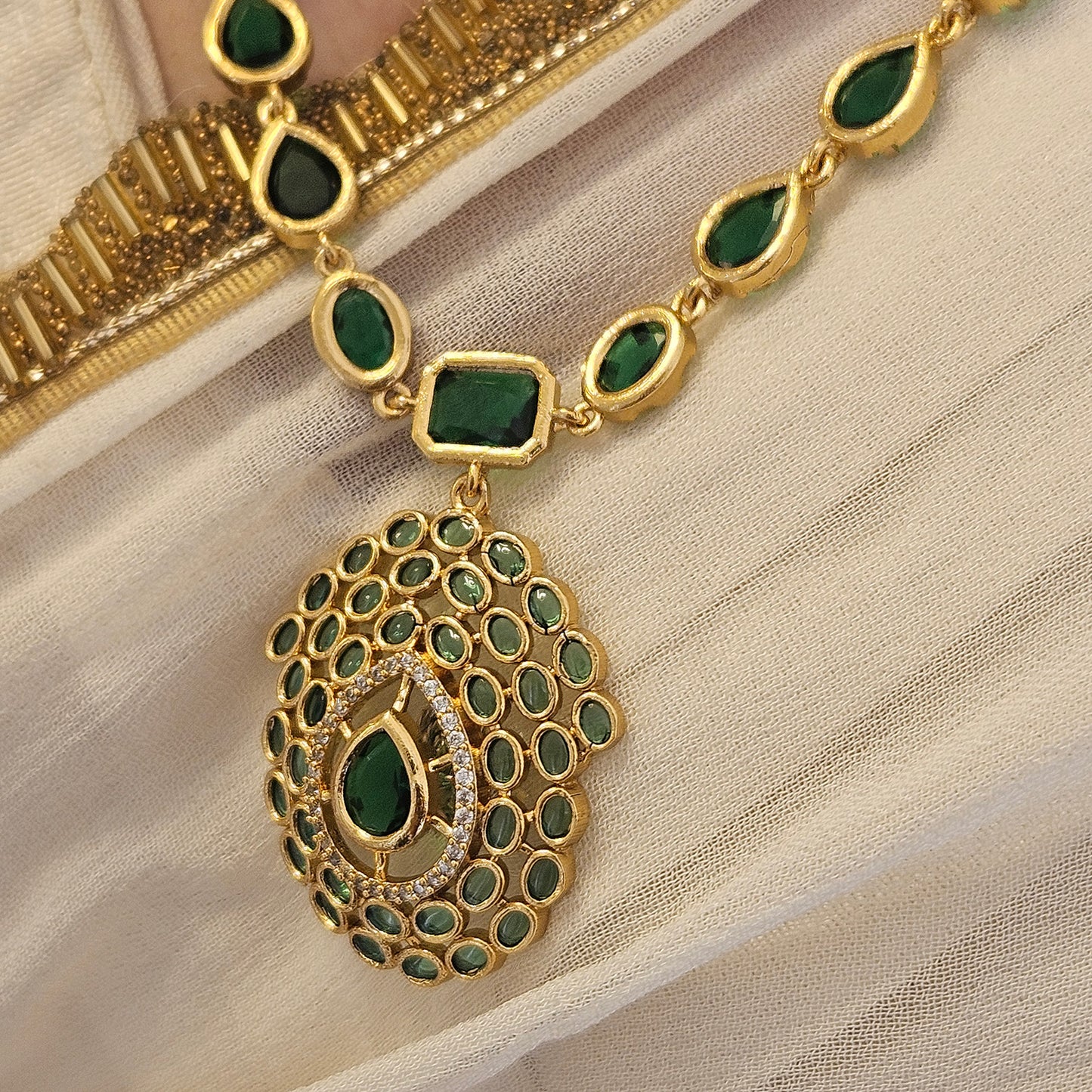 Long haram AD stone Green