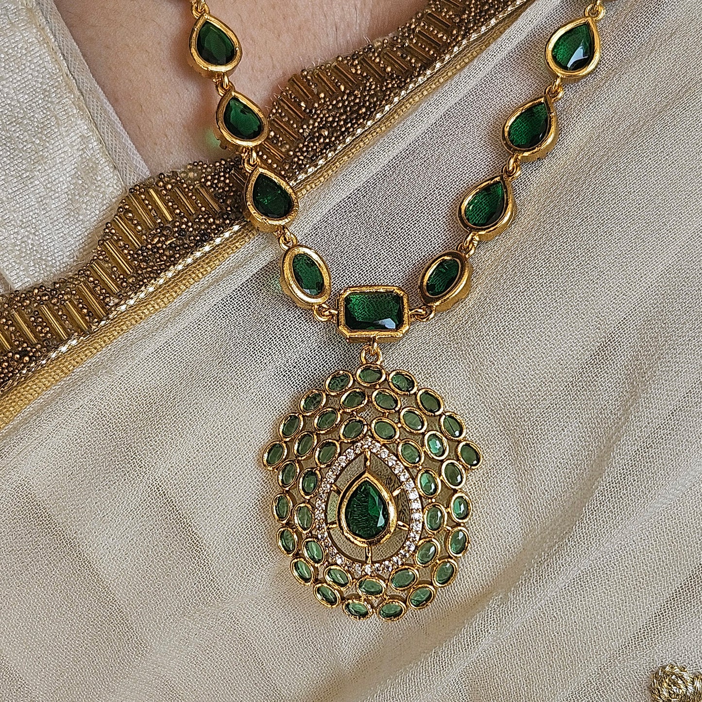 Long haram AD stone Green