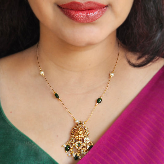 Invisible Laksmi necklace