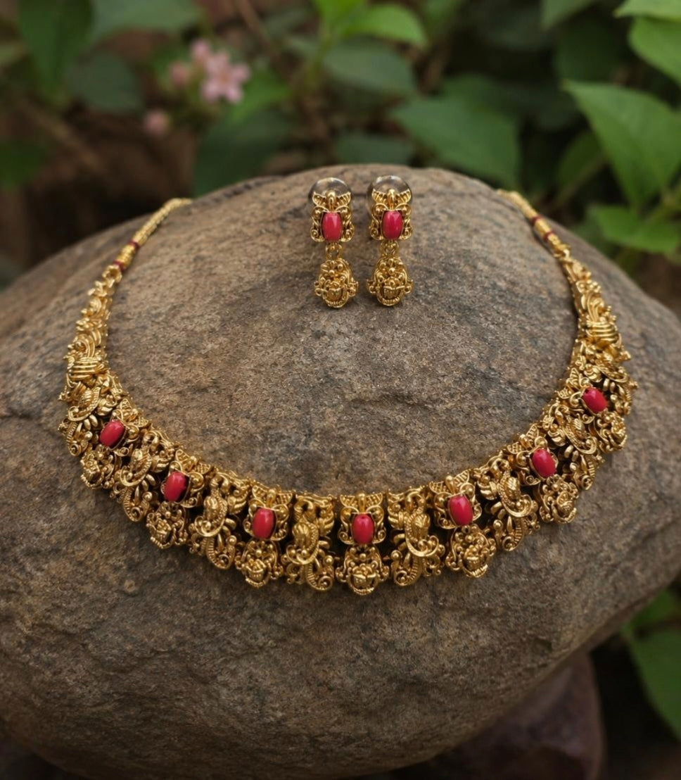 Necklace set Coral