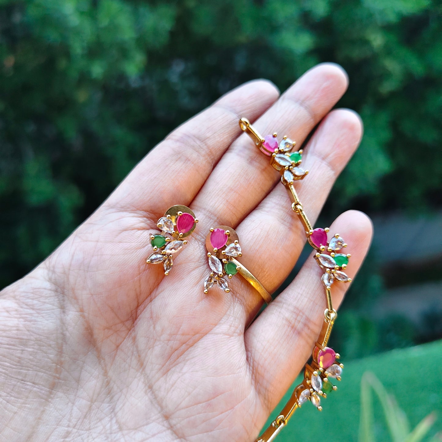 AD stone Necklace set