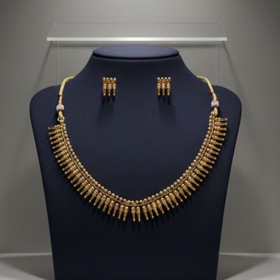 Necklace - traditional - mulla mottu - with earrings