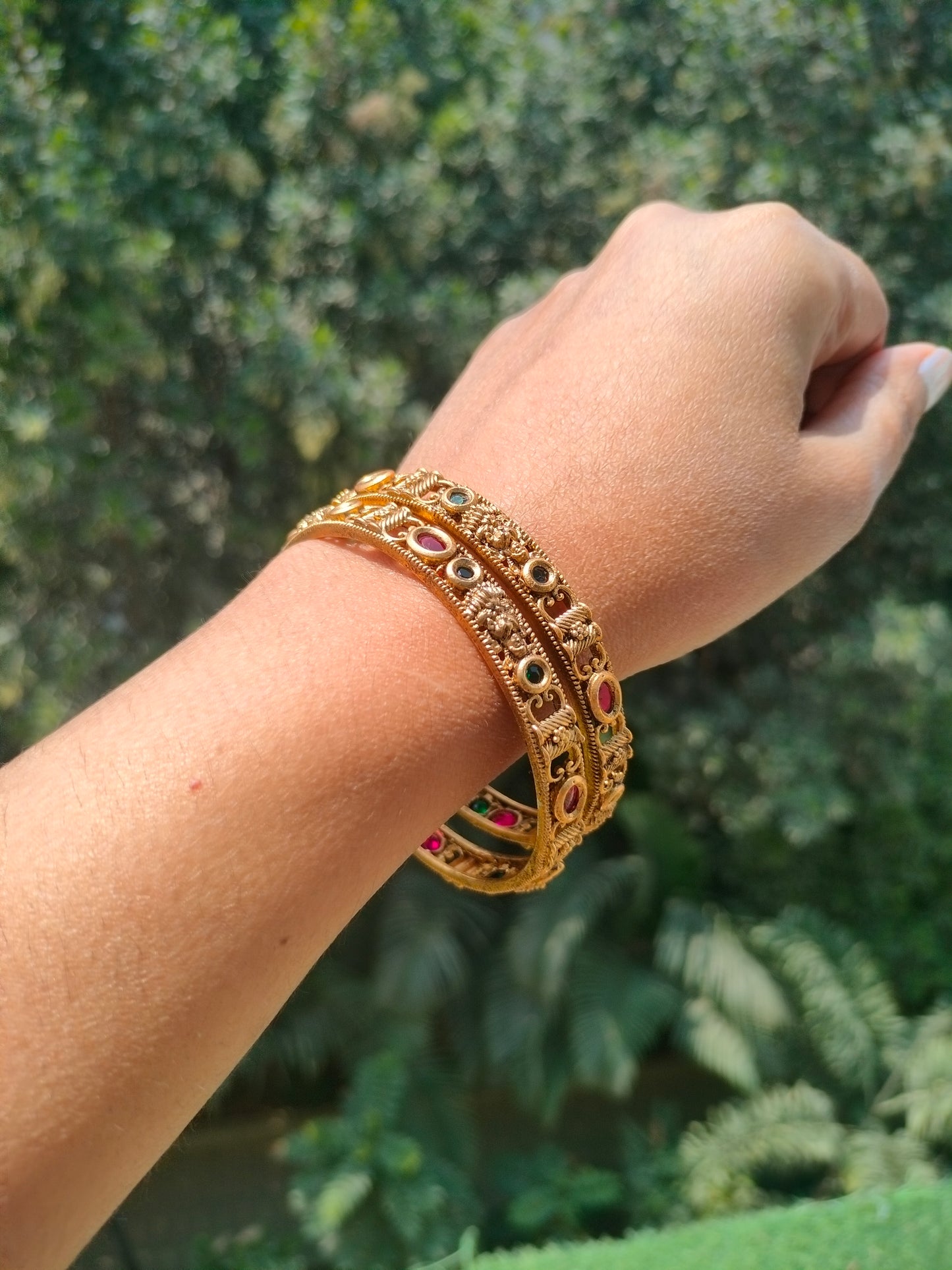 Bangles set of 4 size 2.4  - Antique