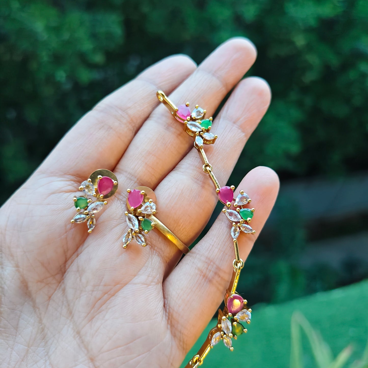 AD stone Necklace set