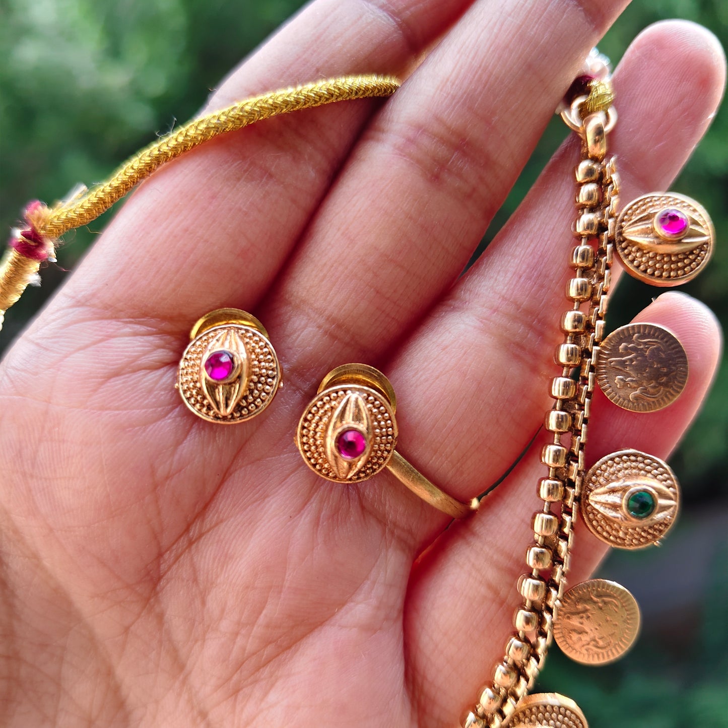Necklace set Coin Lakshmi