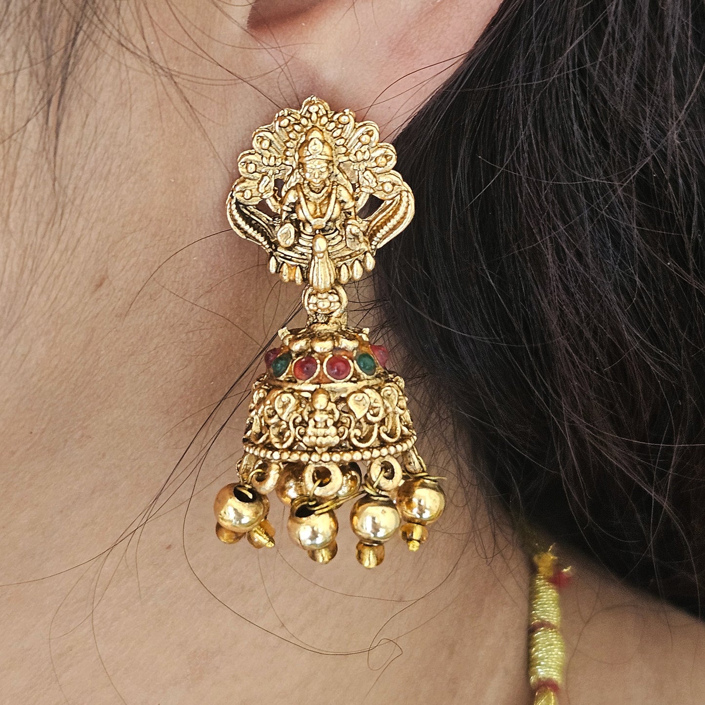 Long haram - Chandraharam with jhumkas