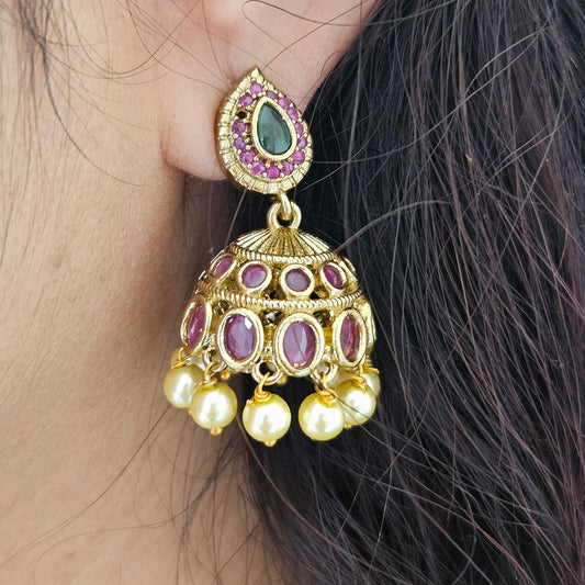 Attige - Antique finish with jhumkas