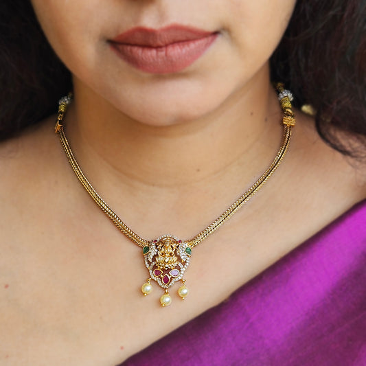 Necklace - Attigai with earrings