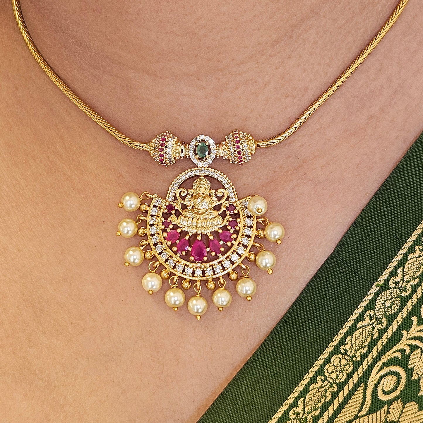 Attige Lakshmi Premium quality with Jhumkas